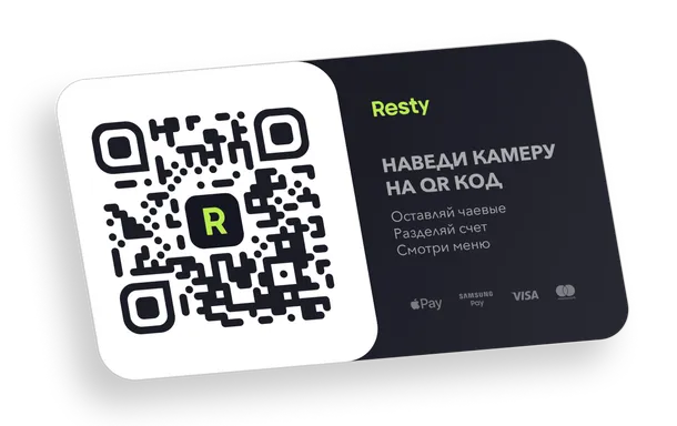 QR-code with Resty branding