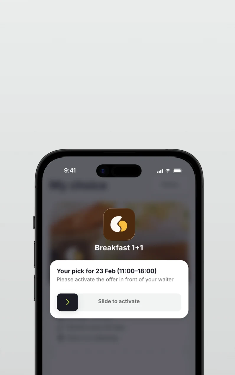 “Your pick for 23 Feb” and the “Slide to activate” slider
